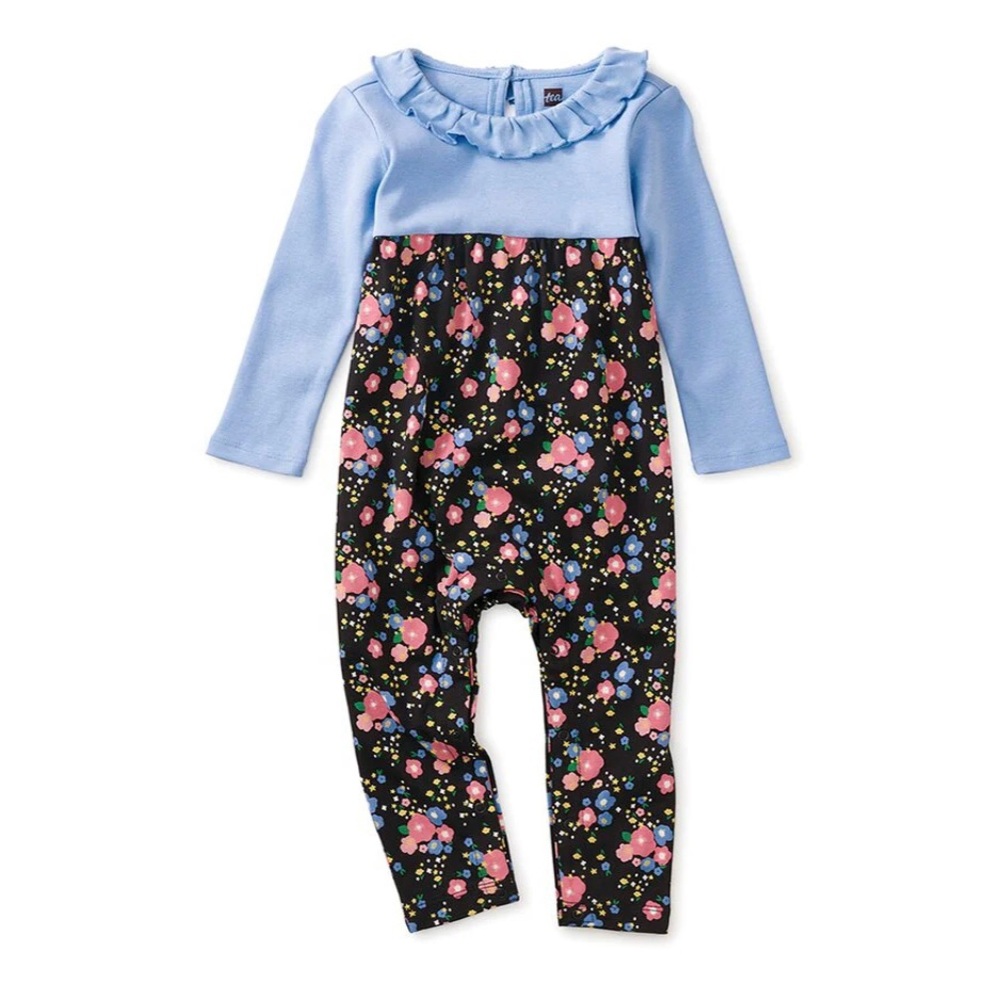 Tea Collection Ruffle Collar Baby Romper